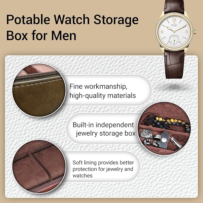 CONBOLA 2 Watch Travel Case for Men - Image 4