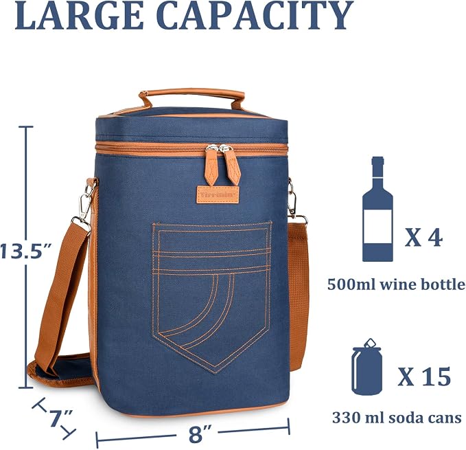 Tirrinia 4 Bottle Wine Gift carrier - Image 5