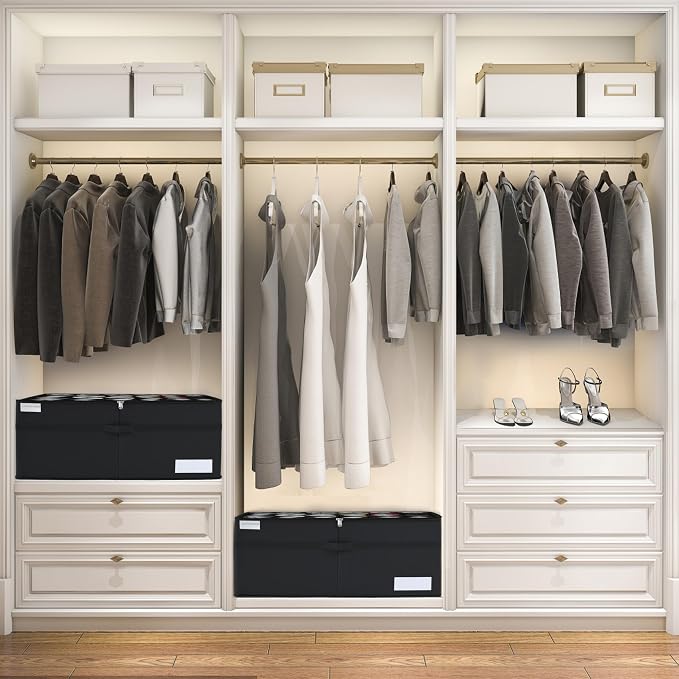 Luvhomee Shoe Storage Organizer, Fits 24 Pairs, Large Shoe Organizer Box - Image 2