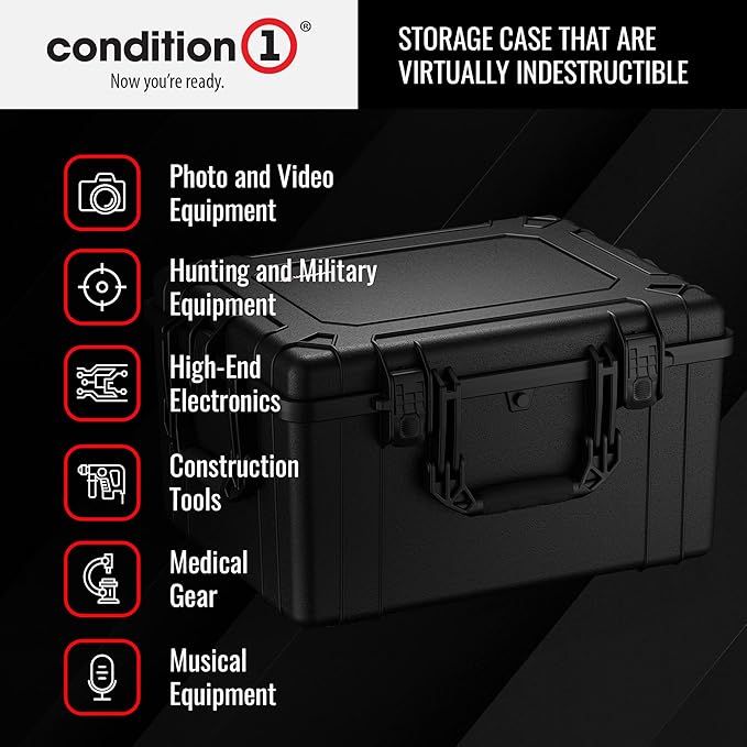 Condition 1 25" Large Heavy-Duty Protective Waterproof Hard Case, Model 024 - Image 4