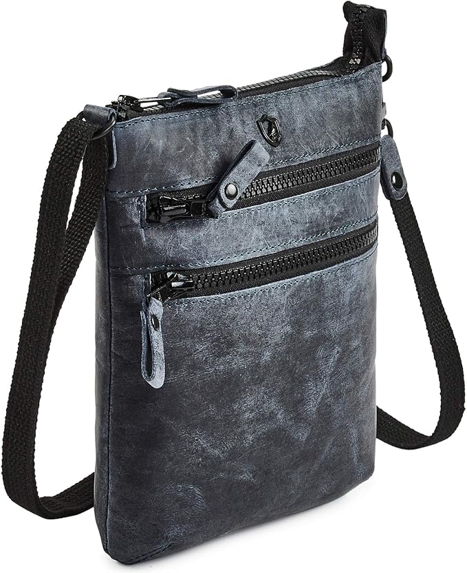 Crossbody Sling Bag for Women Small Real Leather Purse Vintage Travel Crossover by Cochoa
