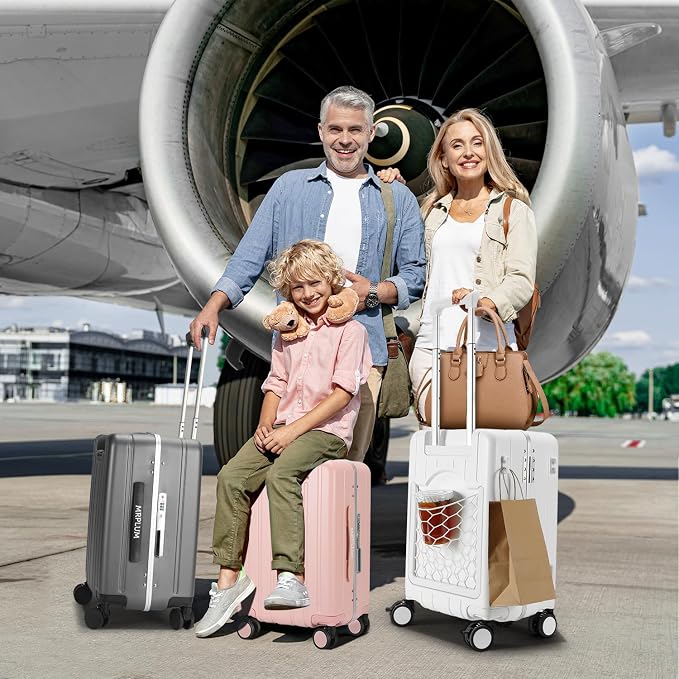 MRPLUM Carry On Luggage Double Handle Suitcase - Image 6