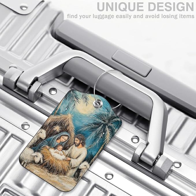 2 Pcs Nativity Scene Luggage Tags - Image 5