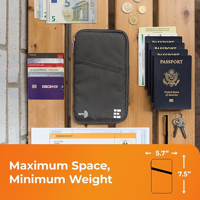 Passport Holder Family up to 6 Passports, Large Passport Wallet and Premium - Image 5