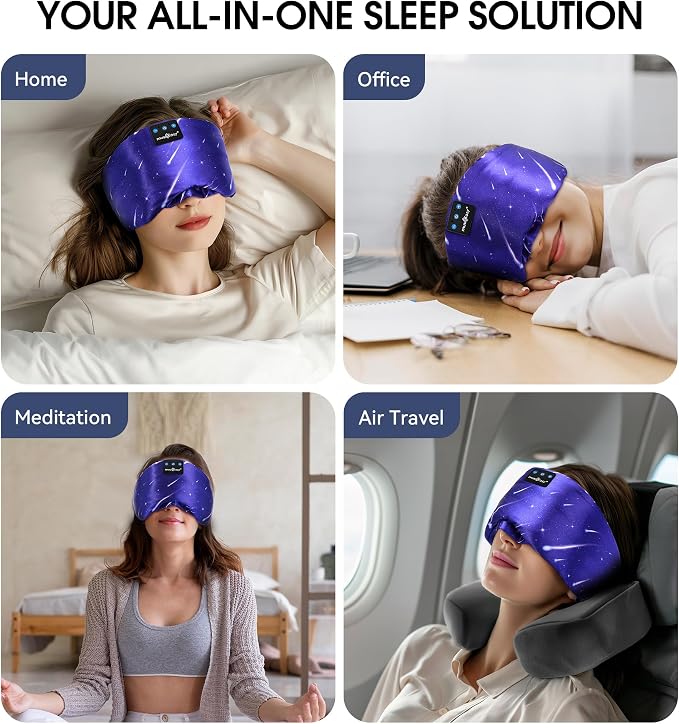 MUSICOZY Mulberry Silk Bluetooth Sleep Mask - Image 8