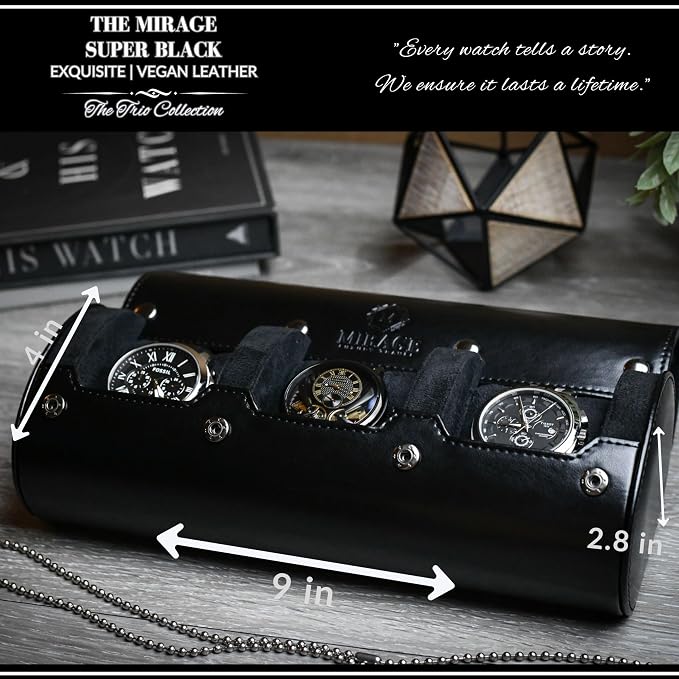 Travel Watch Case – 3 Watch Organizer Travel - Image 4