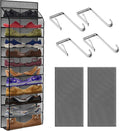 12 Pocket Over the Door Shoe Organizer, Reusable Breathable Large Mesh Bag by Unknown