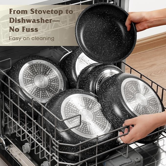 17 Pcs Pots and Pans Set Non Stick, Cookware Sets - Image 8