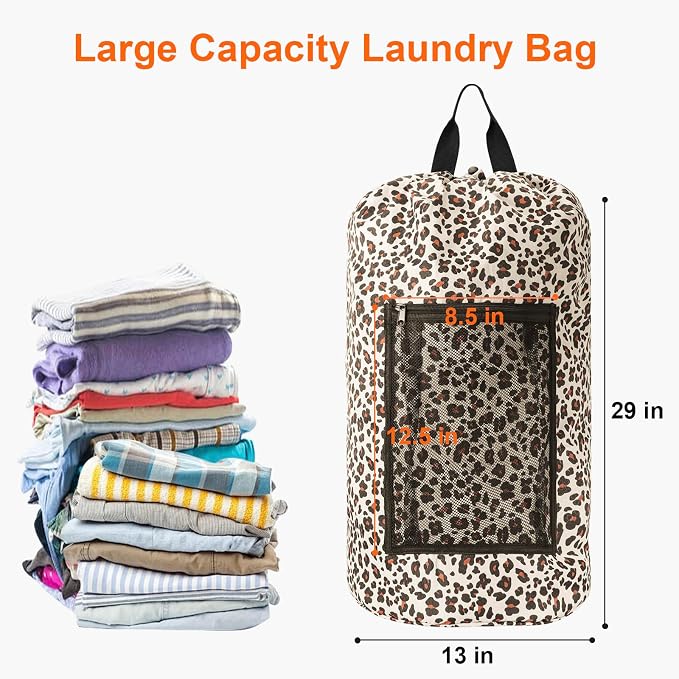 Laundry Bag Backpack Durable Laundry Bag - Image 2