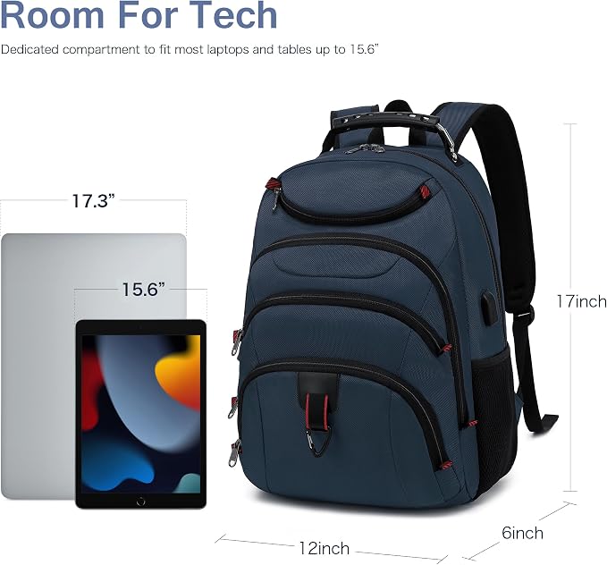 Boavan Laptop Backpack for men, 15.6 inch Laptop Bag - Image 6