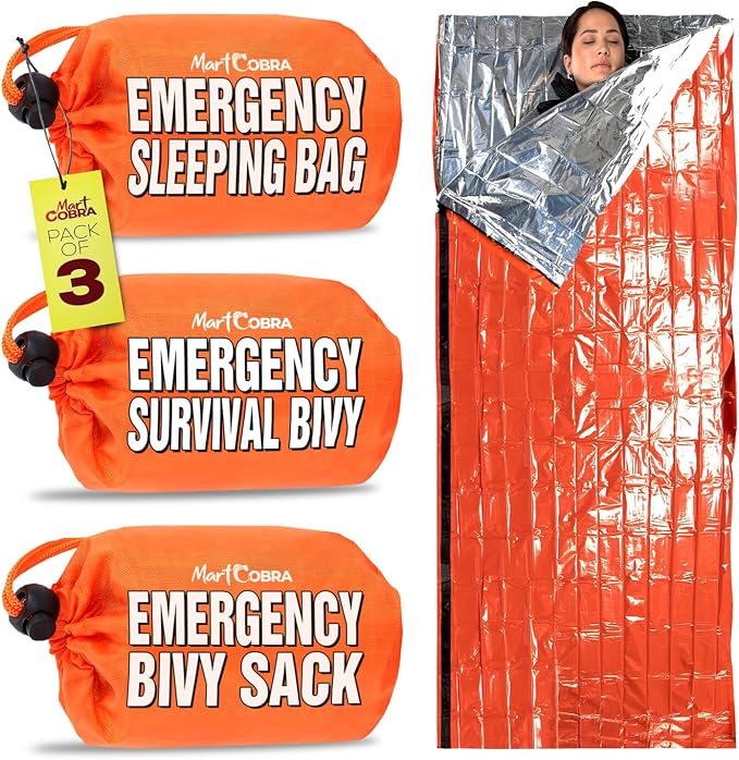Emergency Sleeping Bag 3 Pack | by MartCobra