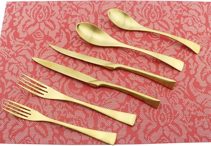 6-Piece Flatware Set, Extra Thick Heavy Duty - Image 3