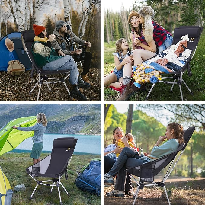 Nice C Ultralight High Back Folding Camping Chair, Backpacking Chair, Compact & - Image 6