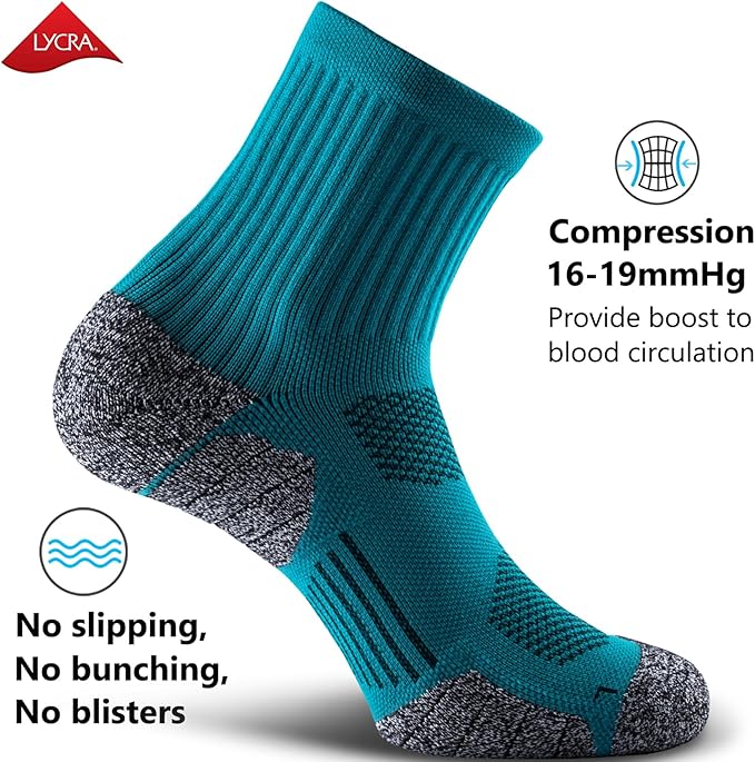 CWVLC Cushioned Compression Sport Quarter Socks - Image 3