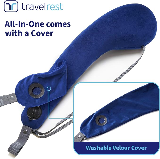 TRAVELREST All-in-One Neck & Body Pillow, Advanced Support Design, Travel - Image 2