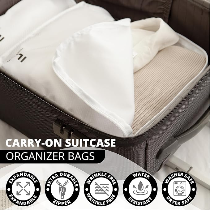 8 Piece Compression Packing Cubes Set - Image 4