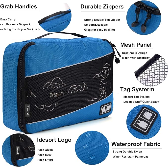 Packing Cubes Luggage Bags Organizer Durable Travel Accessories - Image 3