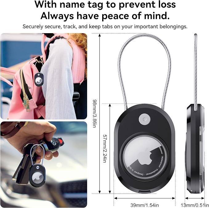 DDJ 4-Pack Luggage Tag Case for Apple Air Tracker Tag & Moto Tag - Image 8