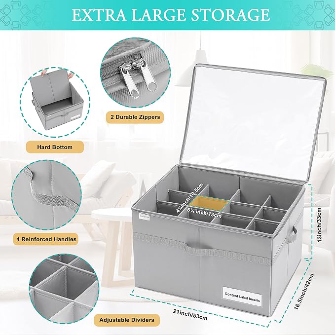 LUVHOMEE Shoe Organizer for Closet, Fits 16 Pairs, Large Shoe Box Storage - Image 5