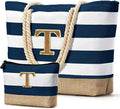 Becokan Beach Bag Initial Beach Tote by BecokanBeachBagSpecialist