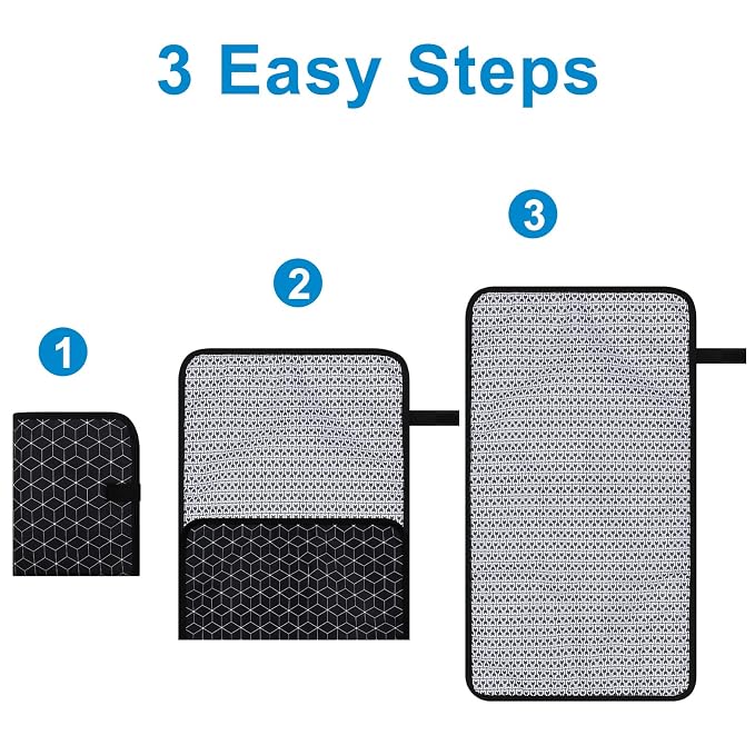 Accmor Portable Diaper Changing Pad, Waterproof Baby Changing Mat, Foldable - Image 5