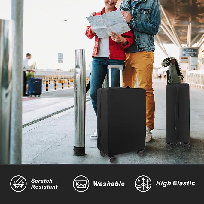 Transparent PVC Suitcase Cover, No Disassembly Required Clear Luggage Protector - Image 5