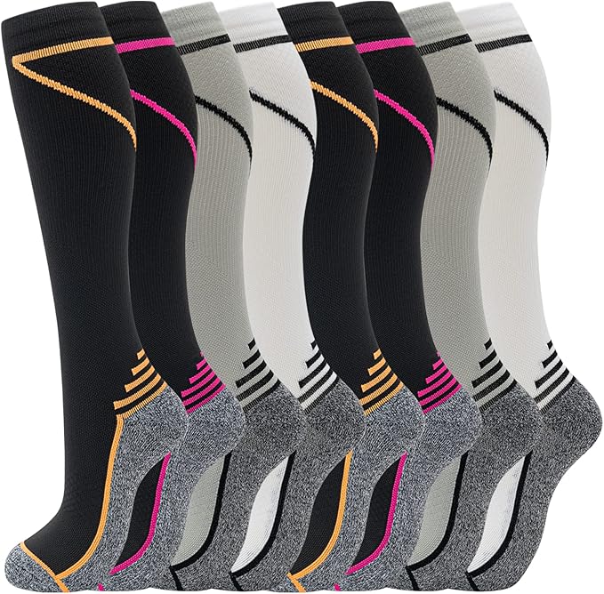 fenglaoda 8 Pairs Compression Socks by fenglaoda