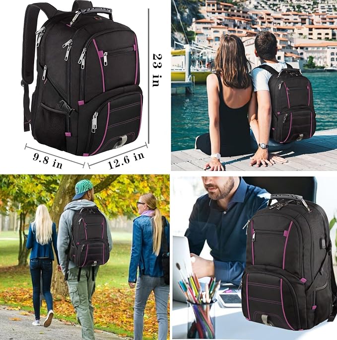 LTINVECK Extra Large Backpack, TSA Friendly Travel Laptop Computer Backpack - Image 7