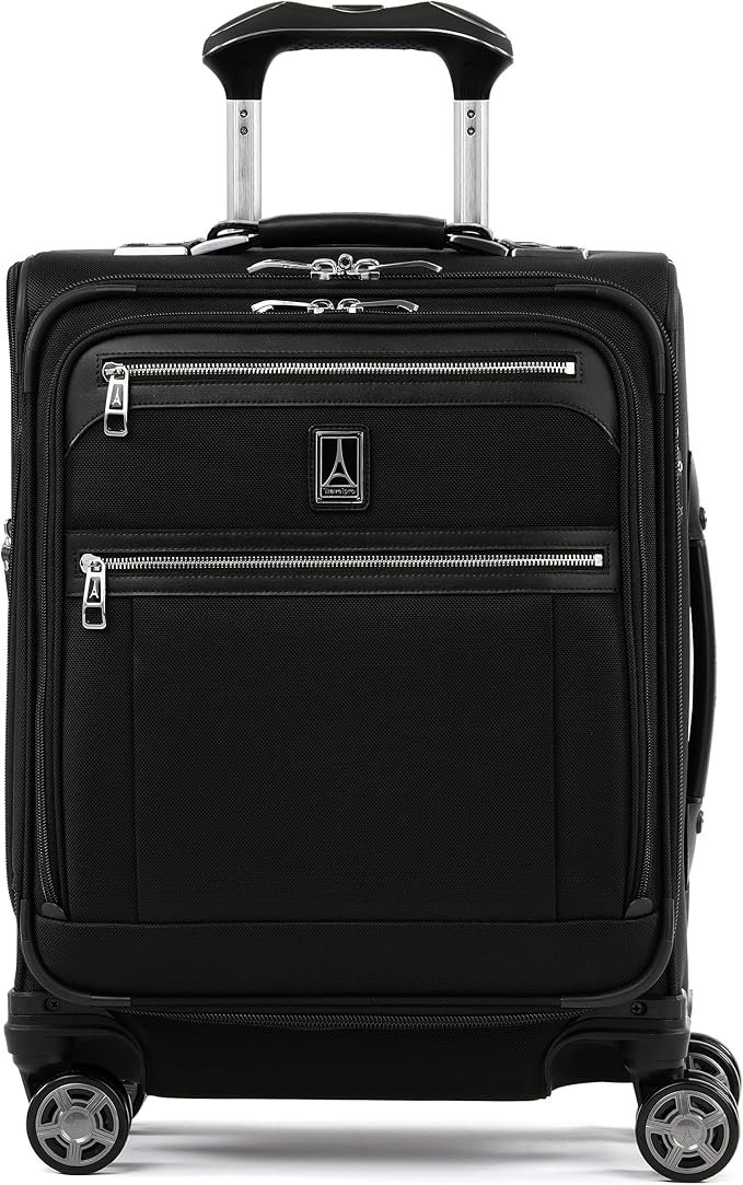 Travelpro Platinum Elite Softside Expandable Carry on Luggage, 8 Wheel Spinner by Travelpro
