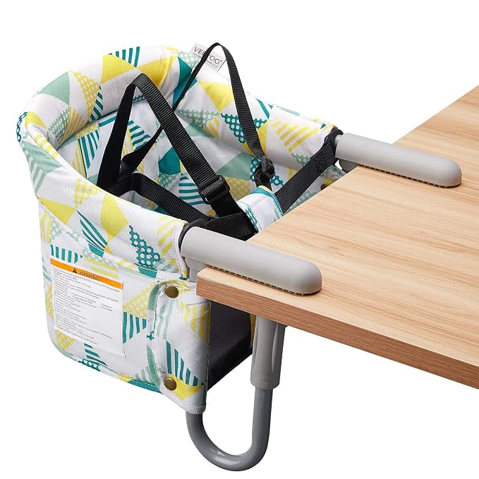 Hook On Chair, VEEYOO Clip On High Chair Folding Fast Table Chair by VEEYOO