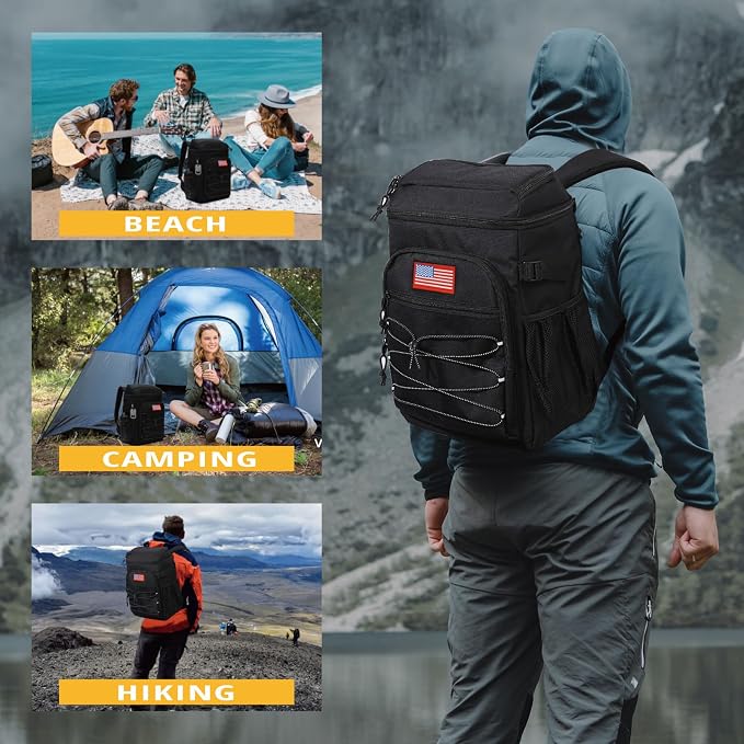 Tactical Backpack Cooler, 25L Cooler Backpack Insulated Leak-Proof, Heavy Duty - Image 2
