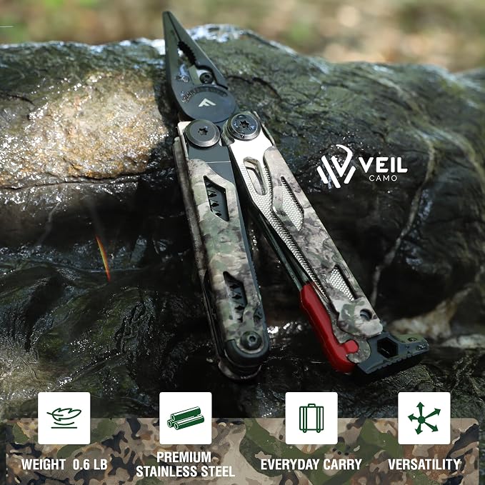 FLISSA Multitool, 18 in 1 Camo Multitool Pliers - Image 2