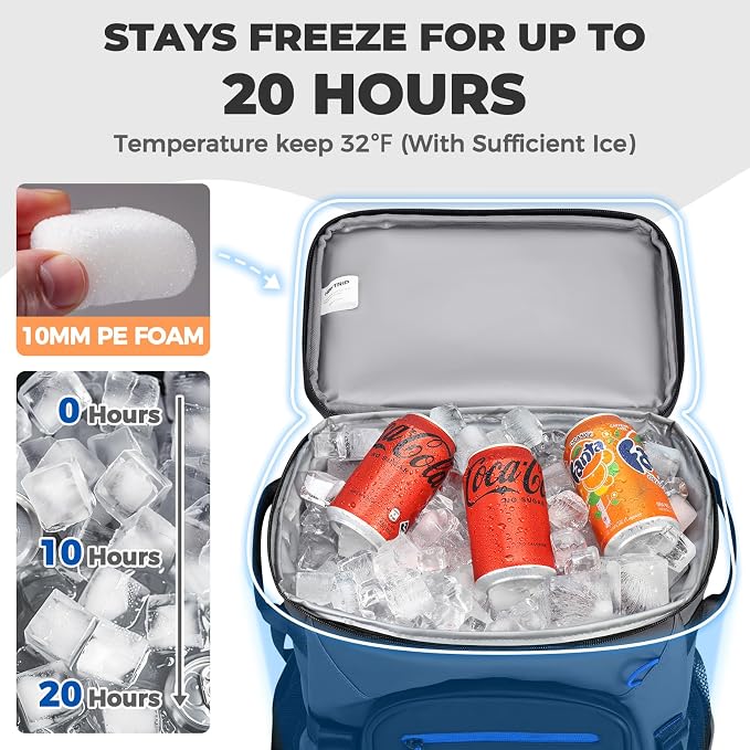 Heytrip Backpack Cooler 36/54 Cans Insulated Waterproof Cooler Bag - Image 2