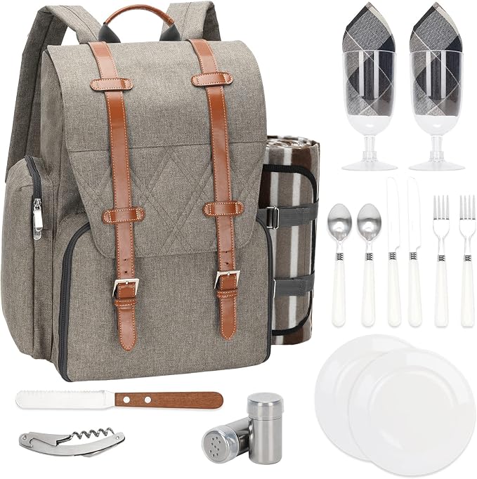 Picnic Backpack for 2 Person by WICKERLAND
