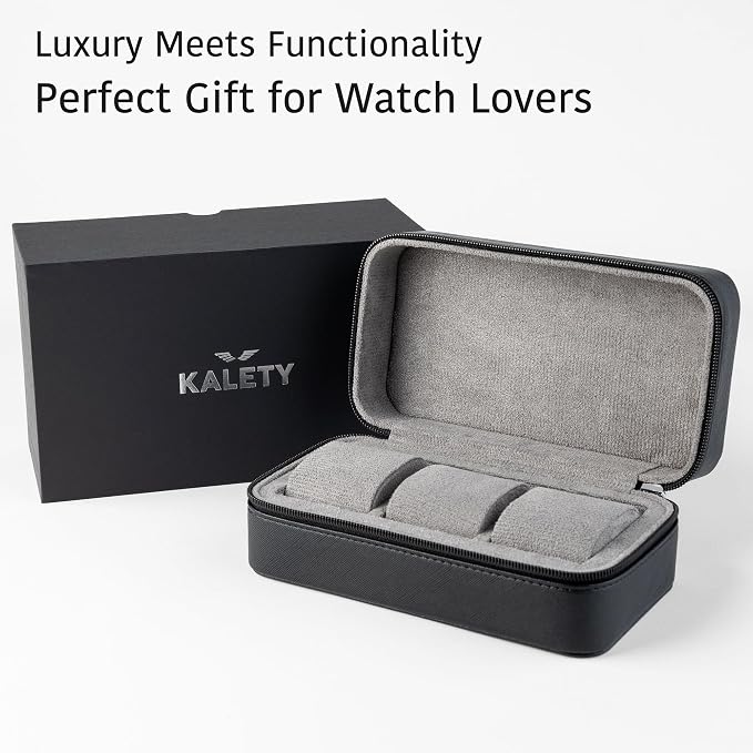 Watch Travel Case for Men | Leather Watch Case - Image 6