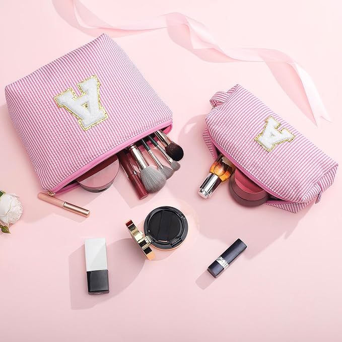 YOOLIFE Personalized Initial Makeup Bag - Image 7