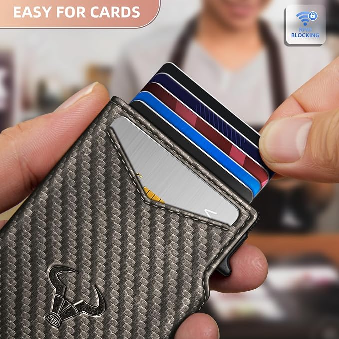 BULLIANT Men Wallet Gift Boxed, Slim Front Pocket Wallet Money Clip Card Holder - Image 5