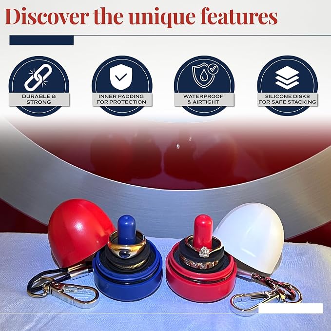 RING THING - Ring Holder Keychain, Jewelry Organizer and Storage, Portable - Image 3
