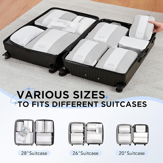 10 Set Compression Packing Cubes - Image 8