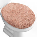 Microfiber Elongated Toilet Seat Cover 19.5"x 15" Machine Washable Solid Toilet by Baahrnom
