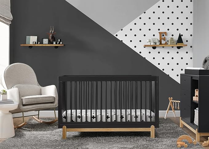 Delta Children Poppy 6-Piece Baby Nursery Furniture SetIncludes: Convertible - Image 2