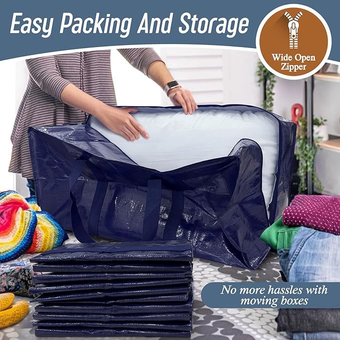 6 Pack Extra Heavy Duty Large Moving Bags - Image 5