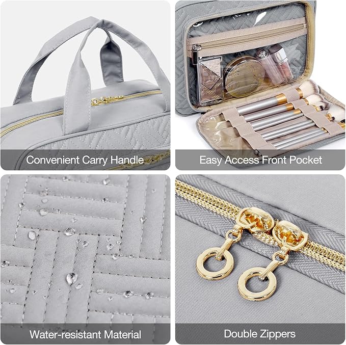 BAGSMART Toiletry Bag Hanging Travel Makeup Organizer - Image 5