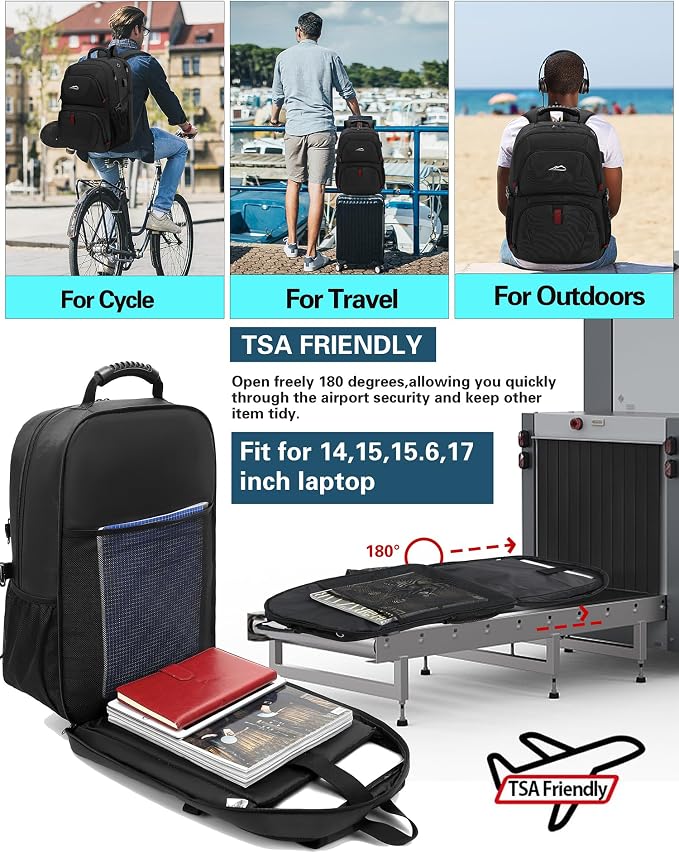 ProEtrade Travel Backpack, Extra Large Laptop Backpack School Business Anti - Image 5