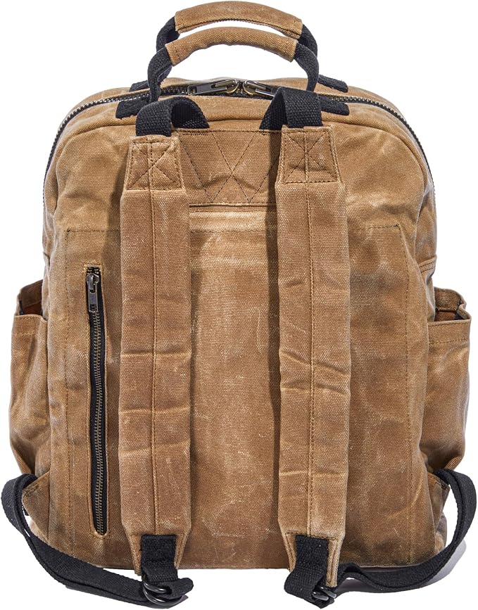 Waxed Canvas Backpack – Durable Rucksack - Image 4