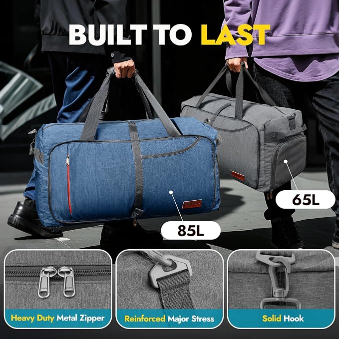 Canway 115L Travel Duffel Bag, Foldable Weekender Bag - Image 5
