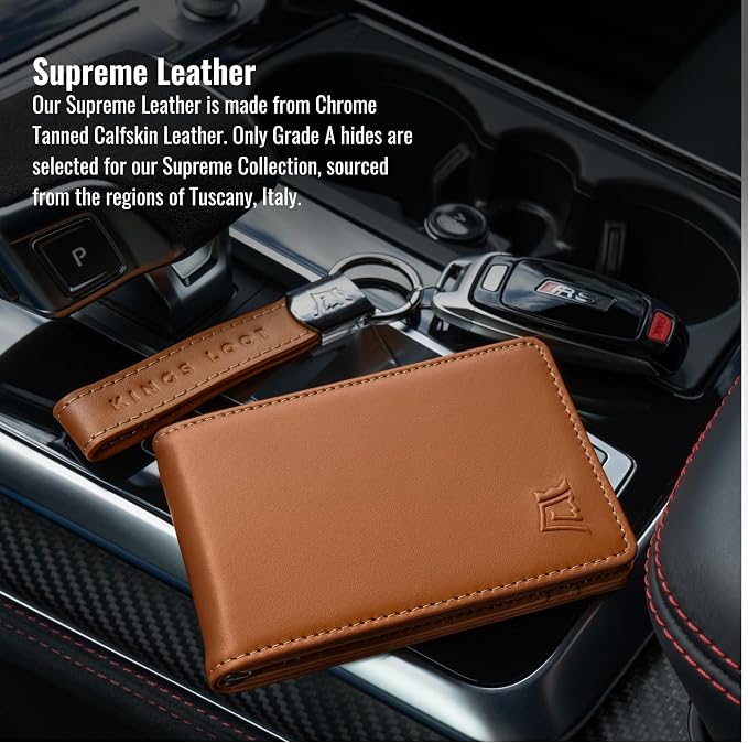 Kings Loot Wallet for Men | Customized Minimalist Slim RFID Blocking Leather - Image 2