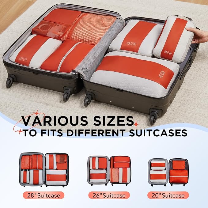 8 Set Compression Packing Cubes - Image 7