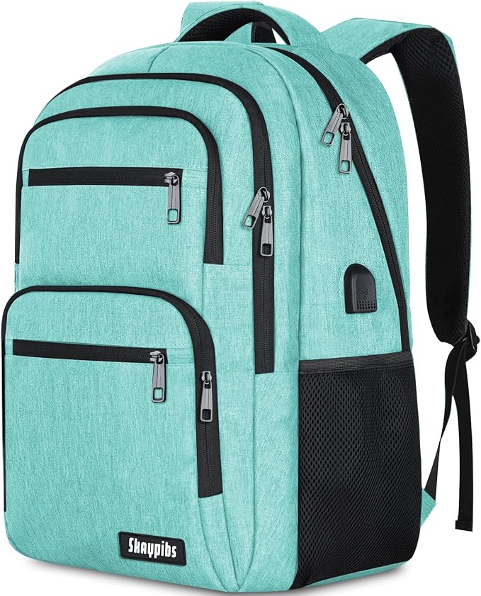 Backpck for Women Men, School backpacks for Girls Teen Boys, 15.6 inch Laptop by Skaypibs