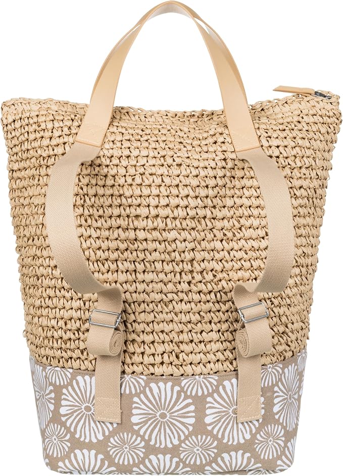 Roxy Women's Beach Tote Bag | Travel | Vacation | Straw | Lightweight | - Image 5